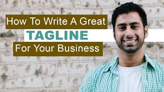 How to write a great tagline [upl. by Oneladgam]