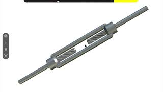 DIN 1480 SE  Turnbuckles with 2 Stub Ends [upl. by Ettenowtna]