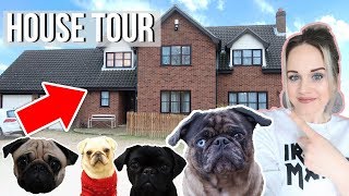 OUR NEW HOUSE TOUR 🏡 🐶 [upl. by Tteragram]