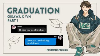 Graduation  Oikawa x Yn  Part 1  ↪ynxoxo♤ [upl. by Anima693]