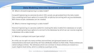 What is Forward Engineering Reverse Engineering and SuperType Data Modeling Interview Questions [upl. by Berfield]