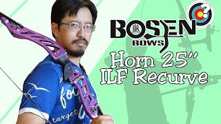 Archery  Bosen Bows 25quot Horn Riser Review [upl. by Annoit989]