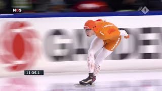 Jorrit Bergsma 10000m  124370 TR NK Afstanden 2019 [upl. by Nybor364]