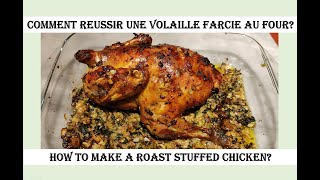 REUSSIR UNE VOLAILLE FARCIE AU FOUR 😎 4K VIDEO [upl. by Nosraep]