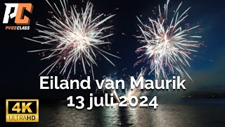 Vuurwerkshow  Eiland van Maurik 13072024 [upl. by Veradi]