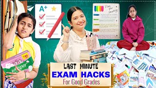 LAST Minute EXAMS Tips And Tricks To Get GOOD GRADES  Students HACks  CookWithNisha [upl. by Inttirb]