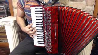 SCANAIRIMRD  Red Scandalli Air I Piano Accordion LMMM 37 96 5299 [upl. by Gneh980]