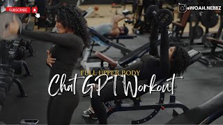 INSANE Upper Body workout with Chat GPT [upl. by Aerbma102]