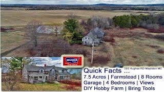 Homestead Farm Property In Maine  Mapleton Home Land 47000 MOOERS REALTY [upl. by Christianson]