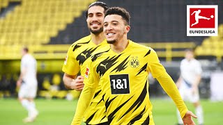 Jadon Sanchos Star Performance With Goal amp Assist In Borussia Dortmund Win [upl. by Ahsyia808]