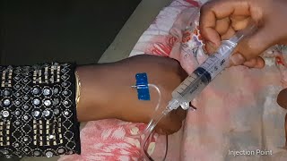 iv Ceftriaxone 1g injection push 24 Ep05 Injection point [upl. by Wane]