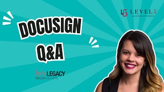 Docusign QampA KW Legacy [upl. by Rainger]