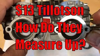 13 Tillotson Carburetor Venturi Size Measurements  420cc Engine Performance Build Candidates [upl. by Annoyek]