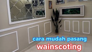 cara pasang wainscoting [upl. by Iz]