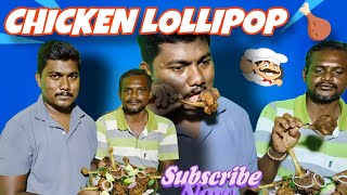 CHICKEN LOLLIPOP  Fried Chicken Recipe Cooking amp Eating  Chicken Wings Recipe Making [upl. by Jordain]