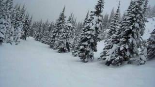 Riding quotGlory Holequot Whitefish Montana [upl. by Ardeahp355]