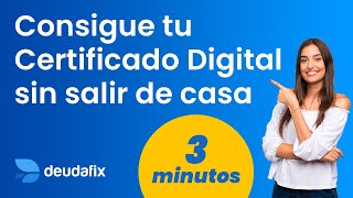 ¿Cómo solicitar el Certificado Digital 100 Online ¡En 3 minutos [upl. by Lana]