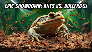 Empires of the Undergrowth Ants vs American Bullfrog in the Formicarium EmpiresOfTheUndergrowth [upl. by Trista201]