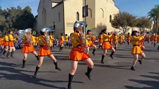 京都橘高等高校 吹奏楽部 kyoto tachibana Japan rosas parade January 1 2018 festival de rosas 2018 sexy banda [upl. by Mauro]