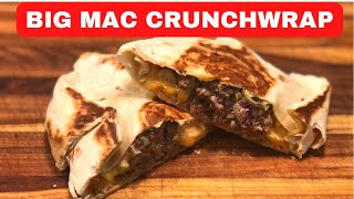 How To Make a Mcdonalds Big Mac Into A Taco Bell Crunchwrap [upl. by Ashli630]