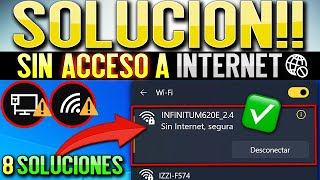 SOLUCION Conectado pero Sin Acceso a Internet en Windows 10 y 11  No Hay Internet Segura [upl. by Crescin]