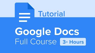 Google Docs Full Course Tutorial 3 Hours [upl. by Christal]