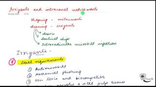 Endodontics lecture Irrigants and intracanal medicaments [upl. by Keri]