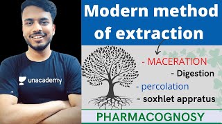 modern method of extraction Pharmacognosy  modern method of extraction in phytochemistry bpharmacy [upl. by Demott]