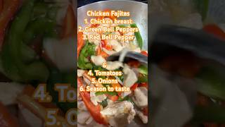 ASMR COOKING CHICKEN FAJITAS mexicanfood dinner food fajitasdepollo [upl. by Nela]