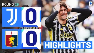 JUVENTUSGENOA 00  HIGHLIGHTS  Juve pegged back by sold Grifone display  Serie A 202324 [upl. by Akinam]