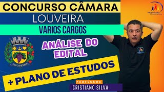 Concurso Câmara de Louveira  Vários Cargos  Auxiliar e Analista Administrativo  Análise do Edital [upl. by Gorden]