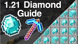 How to Find Diamonds in Minecraft 121 BEST WAY  Minecraft 121 Diamond Mining Guide [upl. by Alfonso]