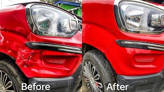 how to fix deep scratches on a car  plastic bumper repair  Repair amp Restoration [upl. by Mcclees]