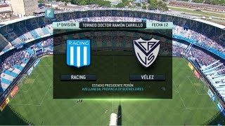 Fútbol en vivo Racing  Vélez Fecha 12 Torneo Primera División 2014 FPT [upl. by Robbie209]