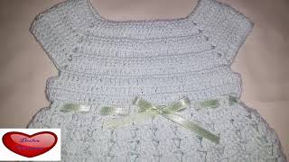 DIY Vestido a crochet para niña recién nacida [upl. by Burack]