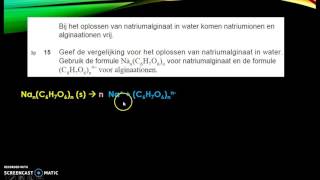 Havo examen scheikunde 2017 I alginaat 14 tm 17 [upl. by Pincince]