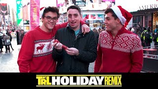 The Dolan Twins Give Out Random Christmas Gifts 🎁🎁  TRL Holiday Remix [upl. by Alikahs]