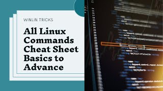 All Linux Commands cheat sheet Basics to Advance linux linuxcommands linuxcommandline [upl. by Owades]