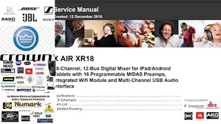 service manual behringer X AIR XR18 repair service [upl. by Steve]