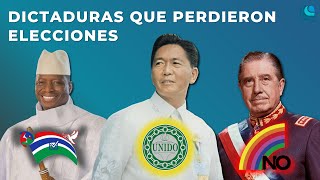 DICTADURAS que PERDIERON Elecciones [upl. by Aidnama28]