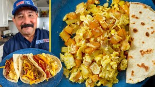 The Best Selling Taco Recipe amp How to Cook Papas con Huevos Mexican Potato amp Eggs [upl. by Anaizit]