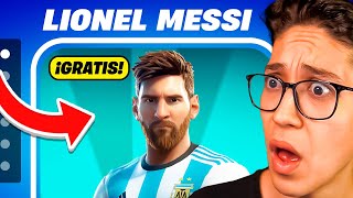 ¡EL GOAT ACCESO ANTICIPADO a la SKIN de LIONEL MESSI en FORTNITE LOTE EXCLUSIVO [upl. by Thad]