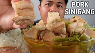 ORIGINAL PORK SINIGANG  INDOOR COOKING  MUKBANG PHILIPPINES [upl. by Royden]