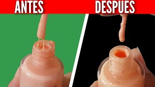 Como ARREGLAR tu ESMALTE pegajoso VIEJO etc  Jolie Tutoriales  DIY VIDEO SUBTITULADO [upl. by Etnaled]