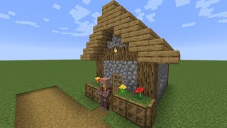 How to build a Minecraft Village Cartographer 114 plains [upl. by Cirre]