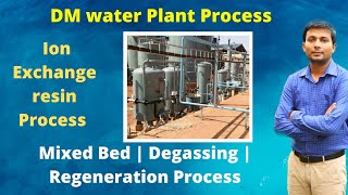 DM water plant process in Hindi  Ion exchange process water treatment  Demineralization Process [upl. by Melvena176]