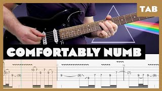 Pink Floyd  Comfortably Numb  Guitar Tab  Lesson  Cover  Tutorial [upl. by Hilar860]