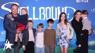 Alec amp Hilaria Baldwin Bring 6 Of Their Kids To ‘Spellbound’ Red Carpet [upl. by Cestar805]