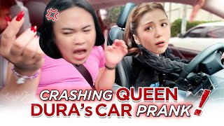 CRASHING QUEEN DURAS NEW CAR PRANK [upl. by Marline]