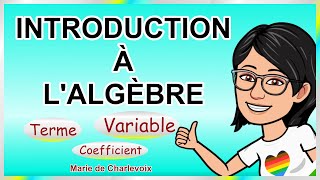 Introduction à lalgèbre cours 1 ✔ EXERCICES  CORRIGÉS sur Marie de Charlevoix UN INCONTOURNABLE💕 [upl. by Yzeerb408]